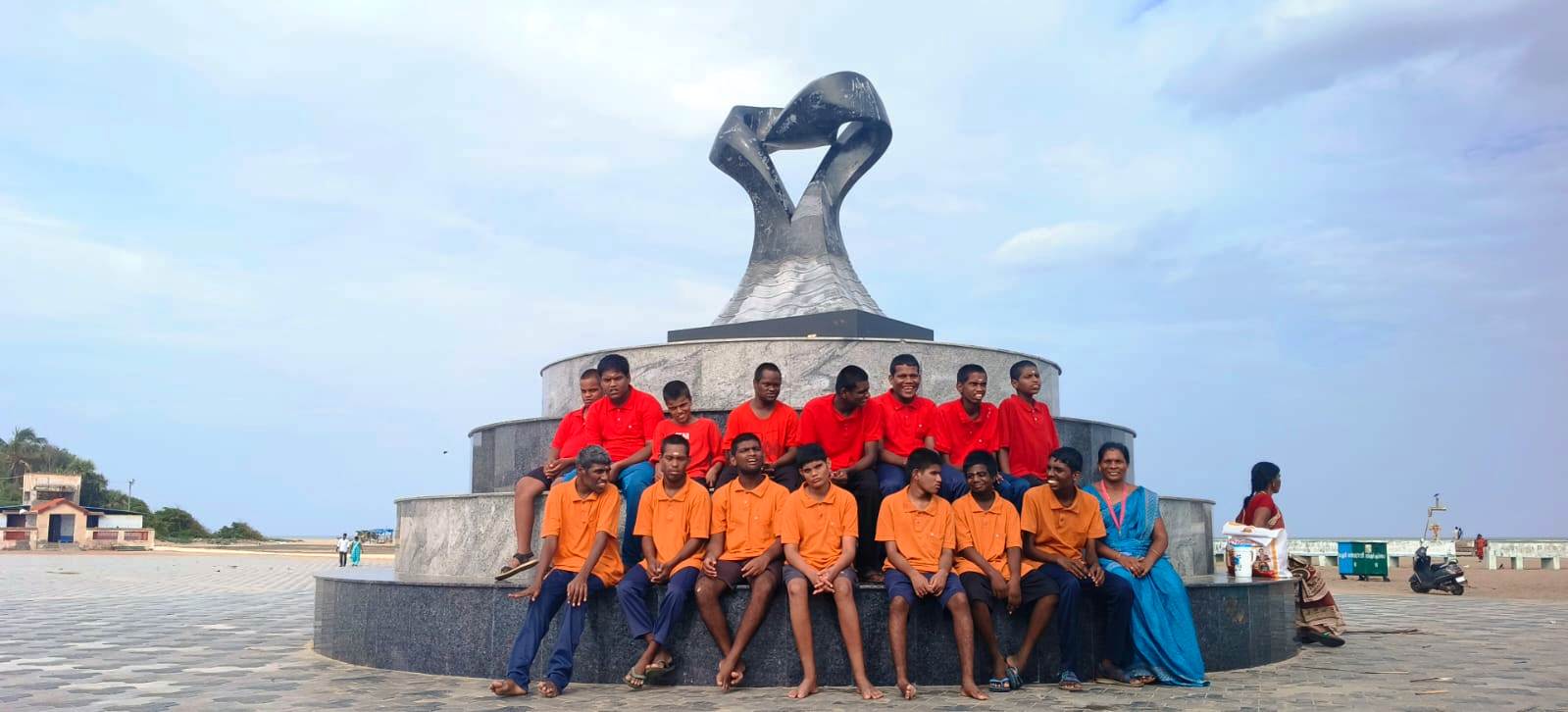 <p>SAMARTH Beneficiaries at Silver Beach</p>